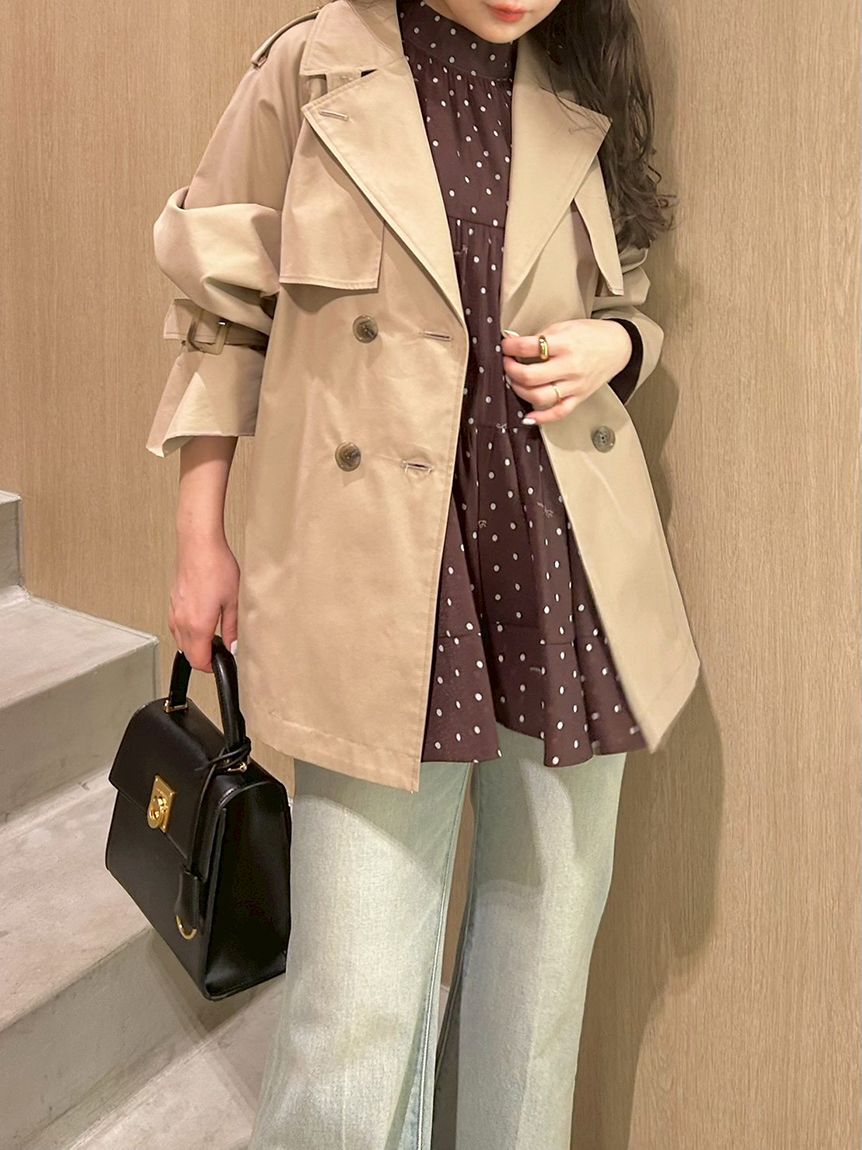 LILY BROWN「クラシックミドルトレンチコート」|トレンチコート|