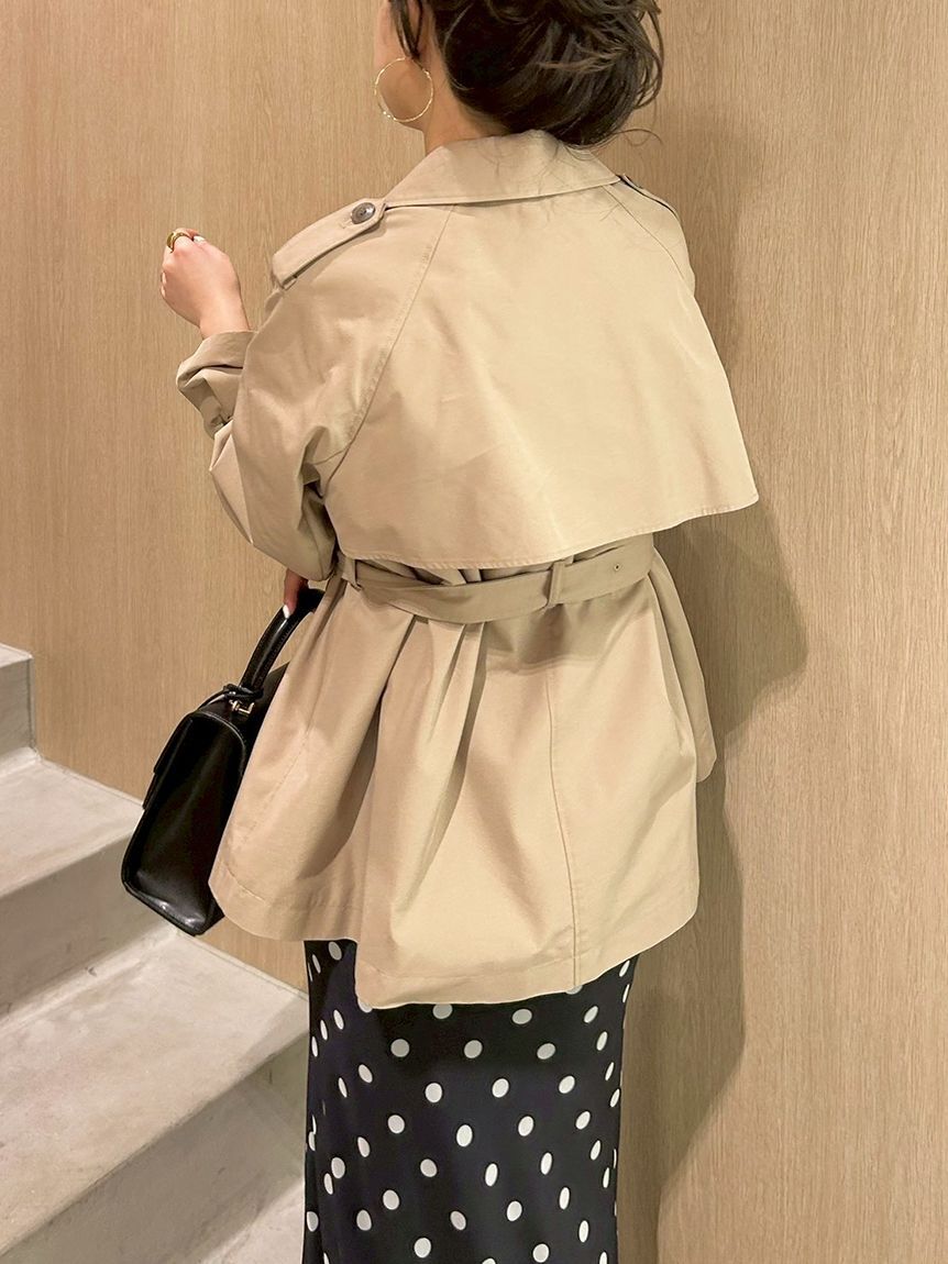 LILY BROWN「クラシックミドルトレンチコート」|トレンチコート|