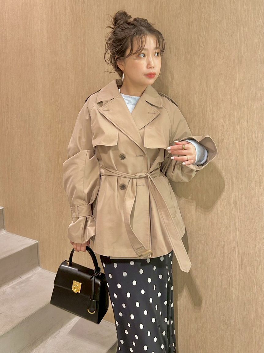 LILY BROWN「クラシックミドルトレンチコート」|トレンチコート|