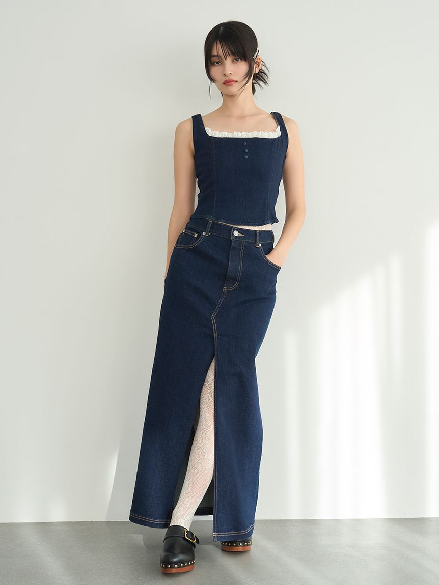 LILY BROWN「デニムビスチェ」|ベスト・ジレ|