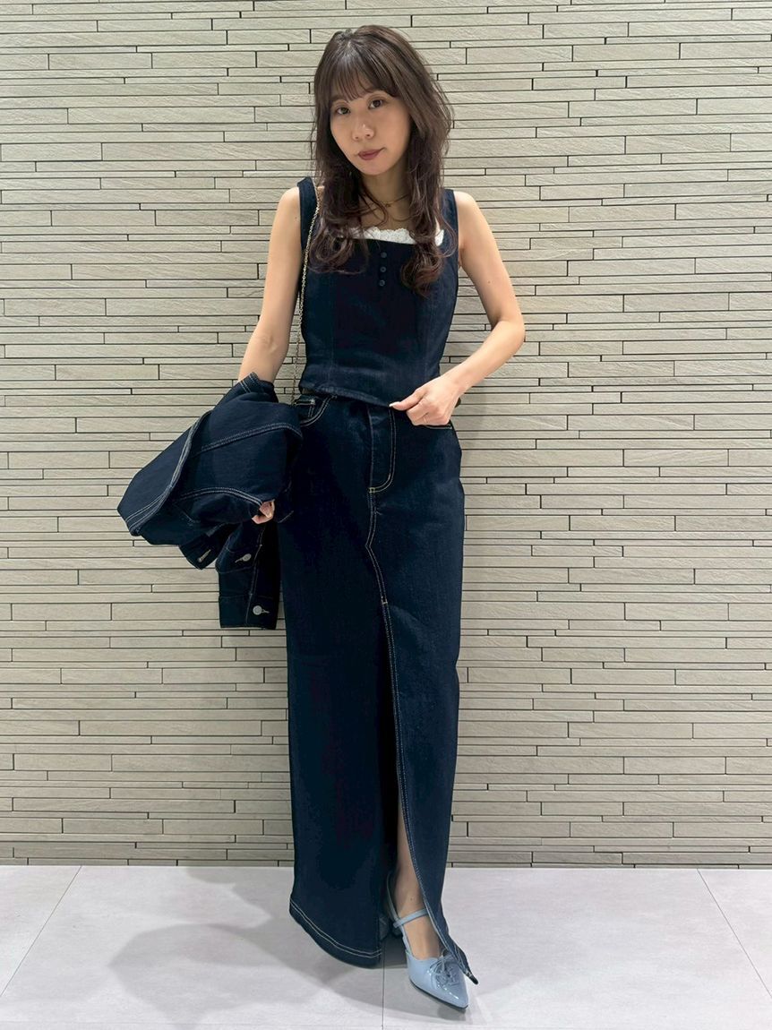 LILY BROWN「デニムビスチェ」|ベスト・ジレ|