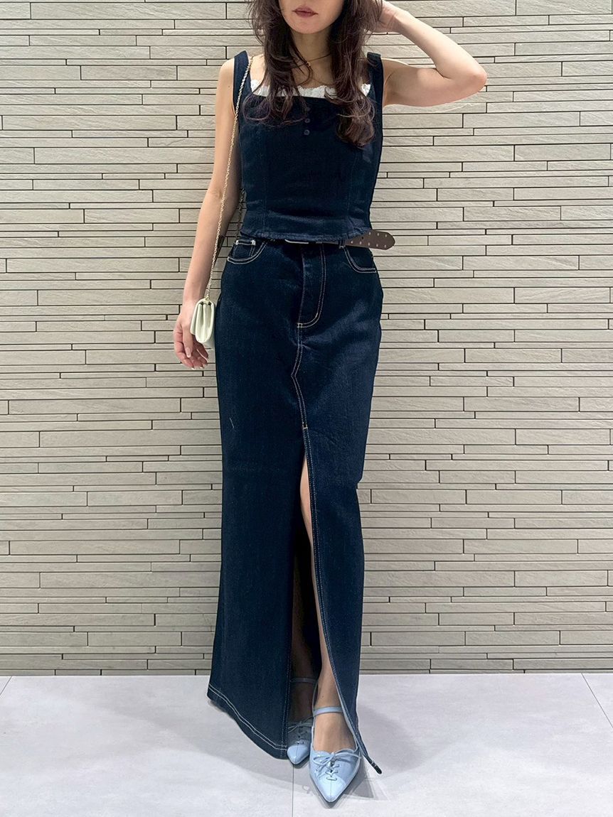 LILY BROWN「デニムビスチェ」|ベスト・ジレ|