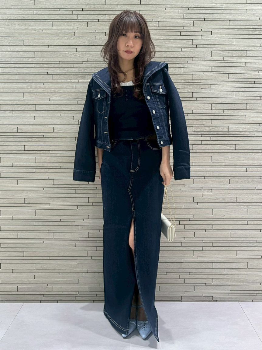 LILY BROWN「デニムビスチェ」|ベスト・ジレ|