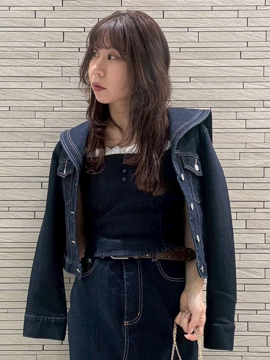 LILY BROWN「デニムビスチェ」|ベスト・ジレ|