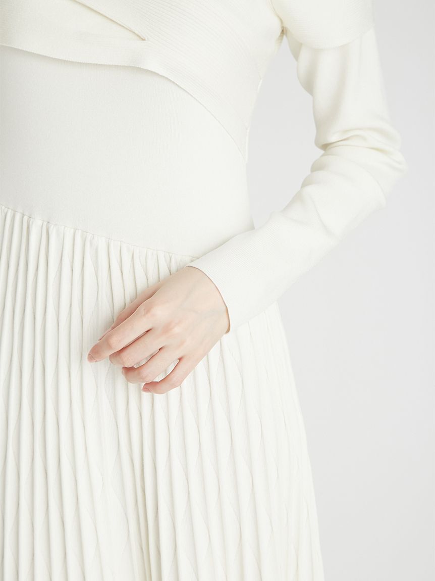 CELFORD「アシメオフショルニットワンピース」|ワンピース|