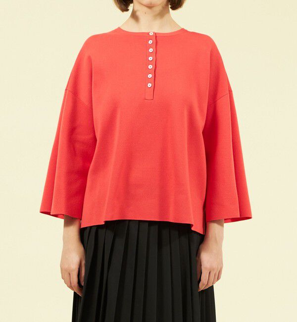 MACKINTOSH PHILOSOPHY「ワイドスリーブヘンリーネックニット」|ニット・セーター|