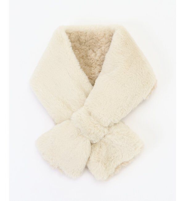 ikka「エコボアXフェイクファーリバー差し込み」|マフラー|