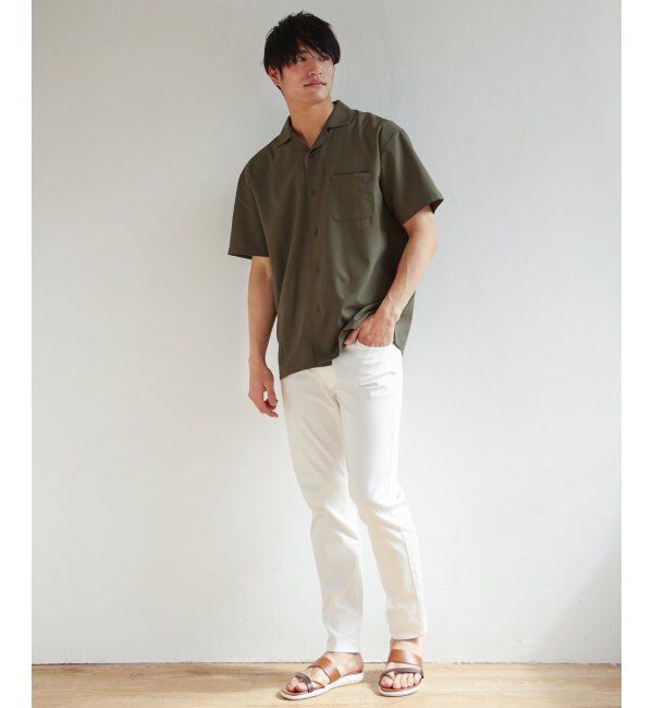 ikka「【セットアップ対応】Reflax リラックスオープンカラーシャツ」|シャツ・ブラウス|