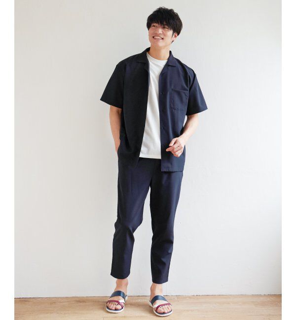 ikka「【セットアップ対応】Reflax リラックスオープンカラーシャツ」|シャツ・ブラウス|