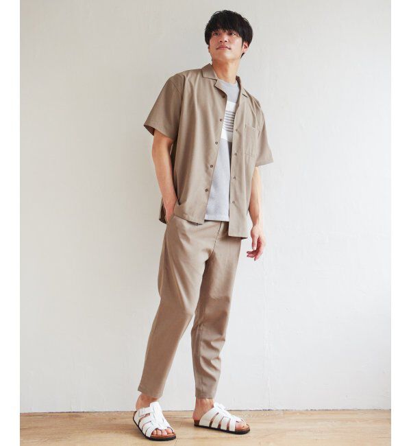 ikka「【セットアップ対応】Reflax リラックスオープンカラーシャツ」|シャツ・ブラウス|