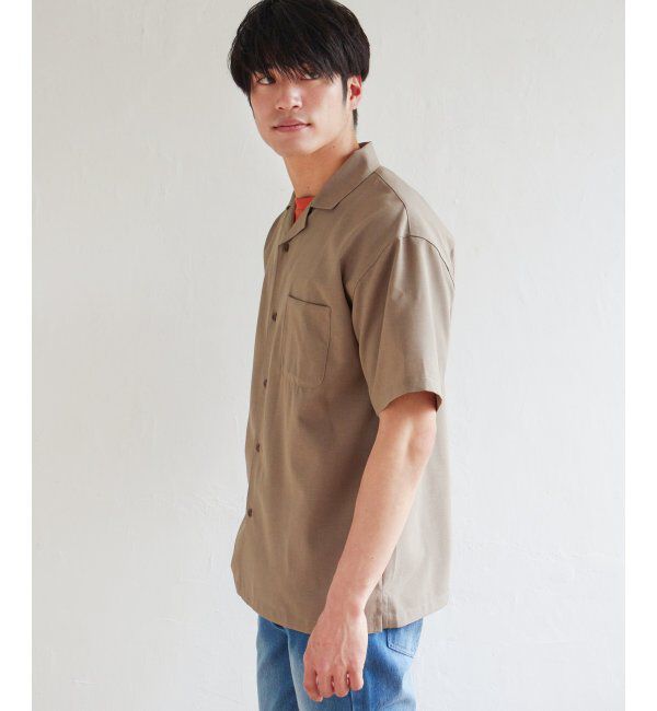 ikka「【セットアップ対応】Reflax リラックスオープンカラーシャツ」|シャツ・ブラウス|