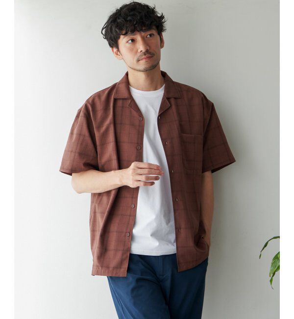 ikka「【セットアップ対応】Reflax リラックスオープンカラーシャツ」|シャツ・ブラウス|