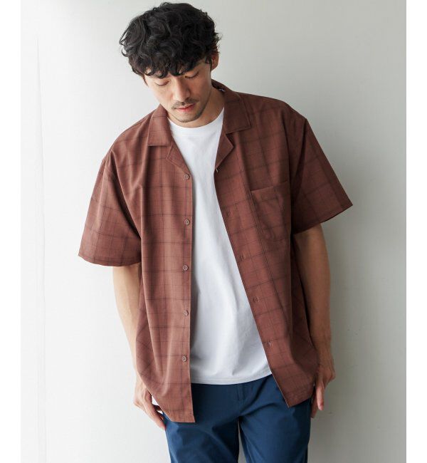 ikka「【セットアップ対応】Reflax リラックスオープンカラーシャツ」|シャツ・ブラウス|