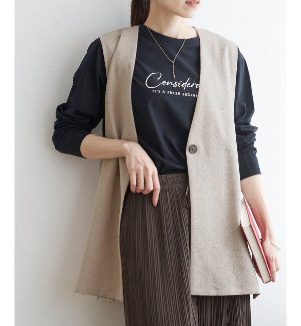 ikka「【親子おそろい】テーラードジレ」|ダウンベスト・ベスト|