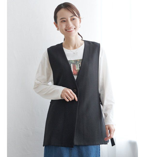 ikka「【親子おそろい】テーラードジレ」|ダウンベスト・ベスト|