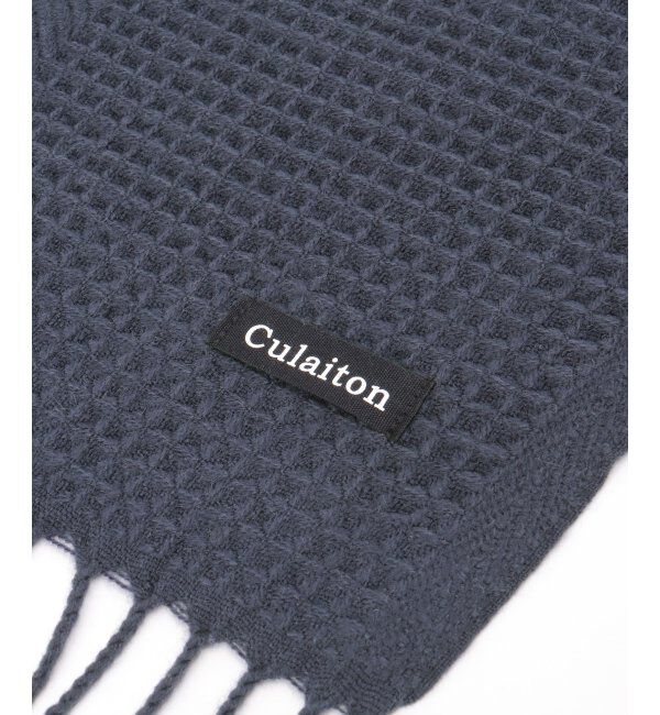 ikka「編み地切替ワイドマフラー」|マフラー|