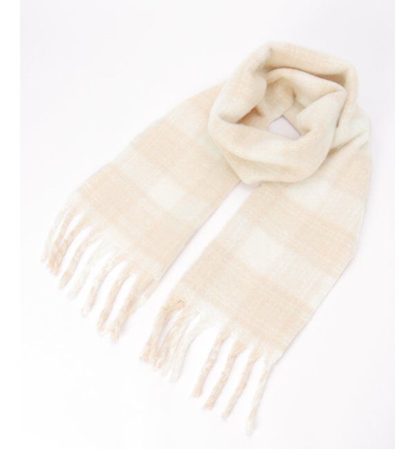 ikka「ブークレー細幅マフラー」|マフラー|