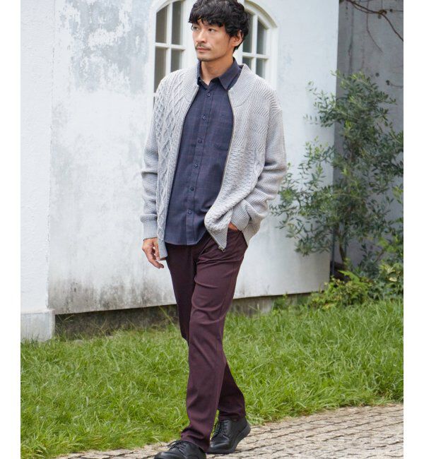 ikka「ジャカードドライバーズニット」|その他|