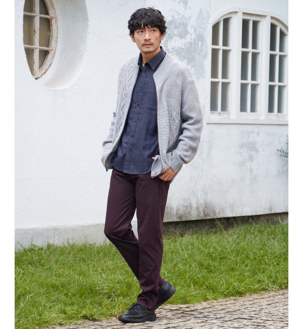 ikka「ジャカードドライバーズニット」|その他|