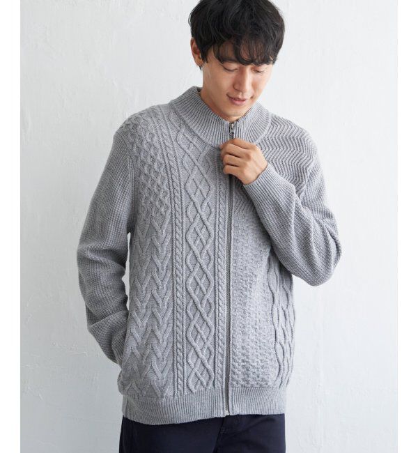 ikka「ジャカードドライバーズニット」|その他|