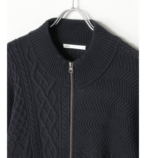 ikka「ジャカードドライバーズニット」|その他|