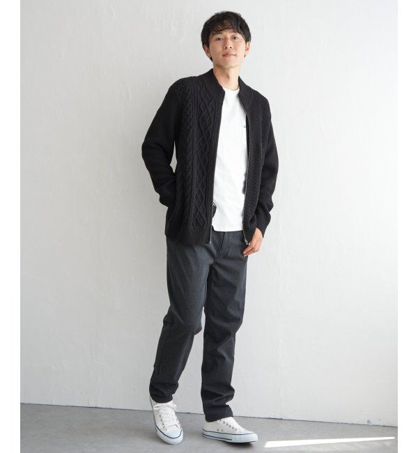 ikka「ジャカードドライバーズニット」|その他|