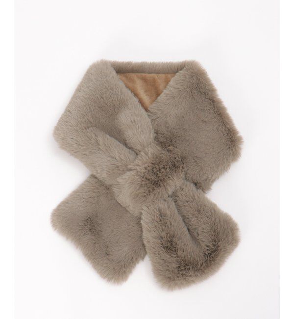 ikka「エコファー差し込みマフラー」|マフラー|ダークグレー