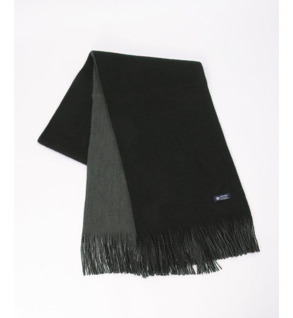 ikka「【抗菌防臭】リバーシブルマフラー」|マフラー|ブラック