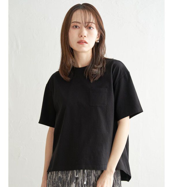 ikka「コットンUSA半袖ポケットTシャツ」|Tシャツ・カットソー|