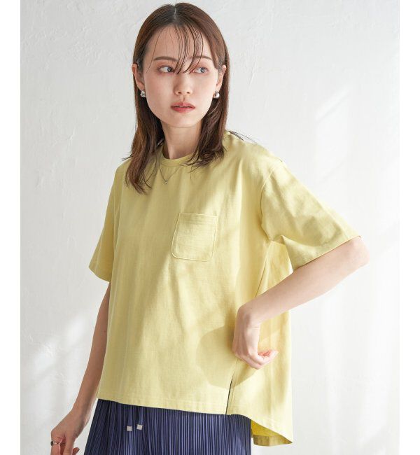 ikka「コットンUSA半袖ポケットTシャツ」|Tシャツ・カットソー|