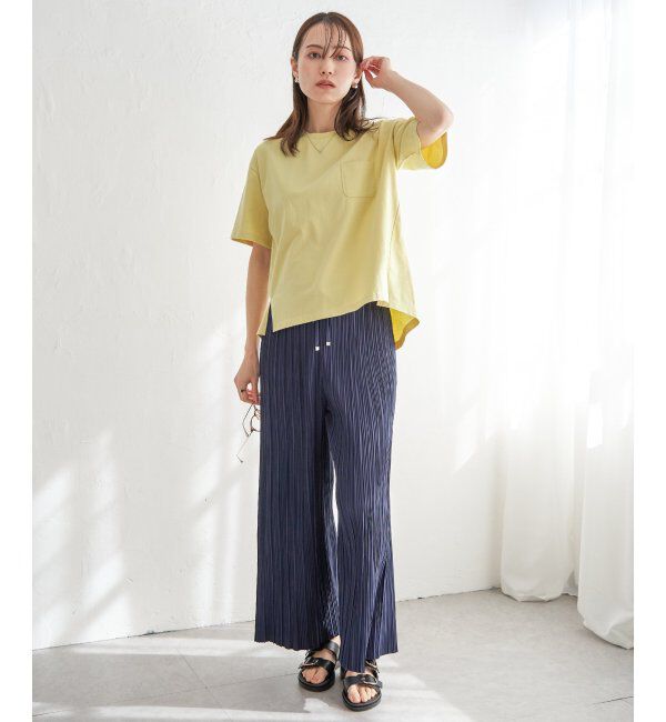 ikka「コットンUSA半袖ポケットTシャツ」|Tシャツ・カットソー|