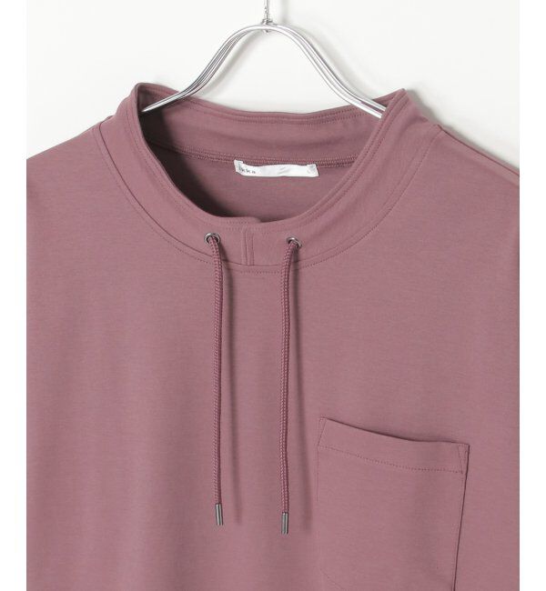 ikka「冷感ルーイカラー5分袖ポケT」|Tシャツ・カットソー|