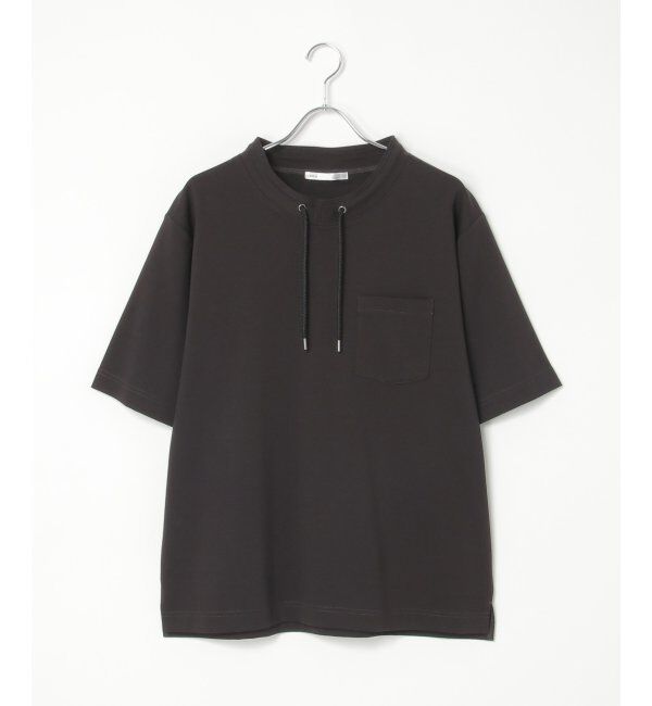 ikka「冷感ルーイカラー5分袖ポケT」|Tシャツ・カットソー|