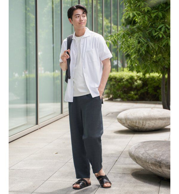 IKKA LOUNGE「【吸水速乾／イージーケア】アーバンドライ フルオープンポロシャツ」|Tシャツ・カットソー|