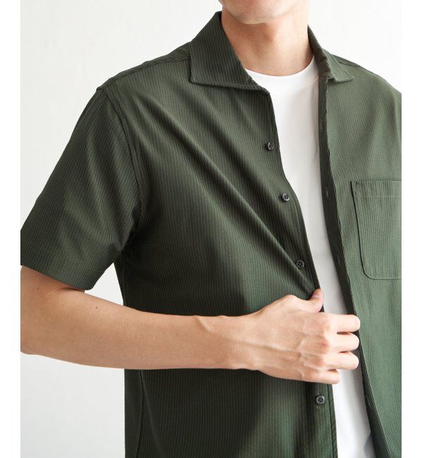 IKKA LOUNGE「【吸水速乾／イージーケア】アーバンドライ フルオープンポロシャツ」|Tシャツ・カットソー|