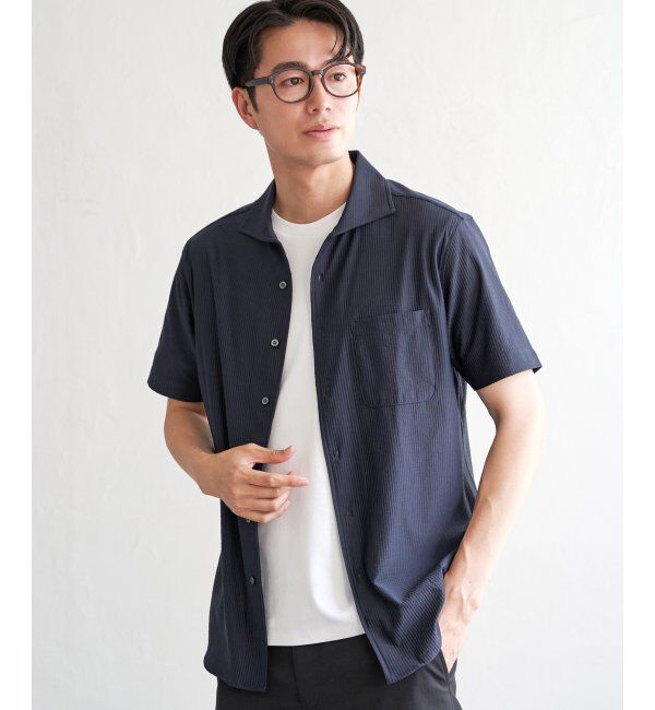 IKKA LOUNGE「【吸水速乾／イージーケア】アーバンドライ フルオープンポロシャツ」|Tシャツ・カットソー|