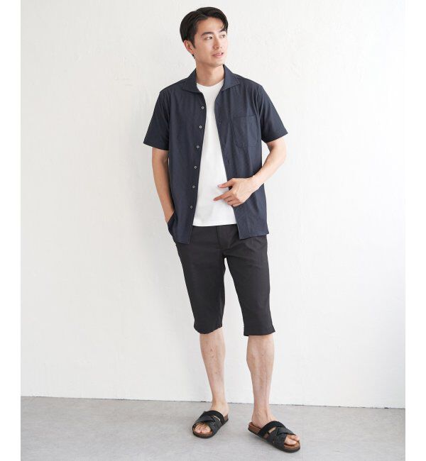 IKKA LOUNGE「【吸水速乾／イージーケア】アーバンドライ フルオープンポロシャツ」|Tシャツ・カットソー|