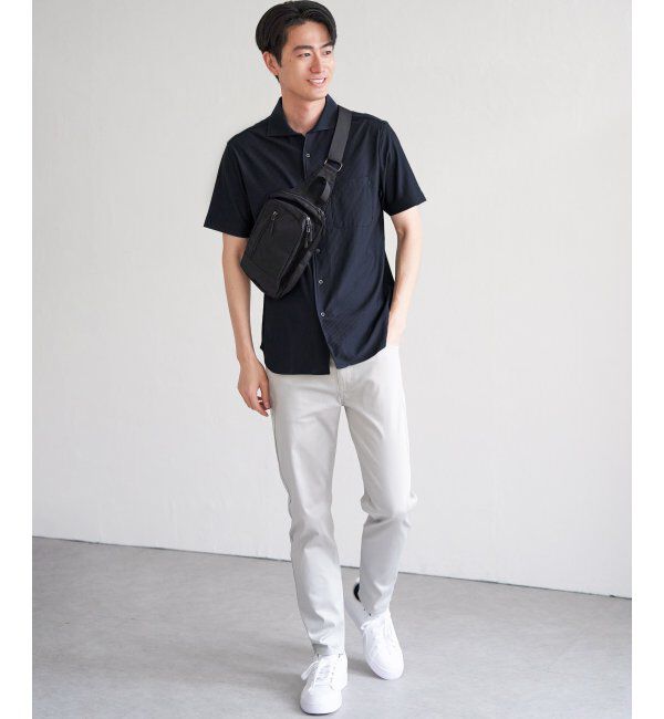 IKKA LOUNGE「【吸水速乾／イージーケア】アーバンドライ フルオープンポロシャツ」|Tシャツ・カットソー|