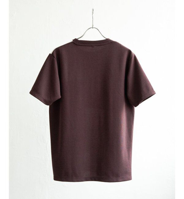 ikka「ブロックスCHスエード切り替えTシャツ」|Tシャツ・カットソー|