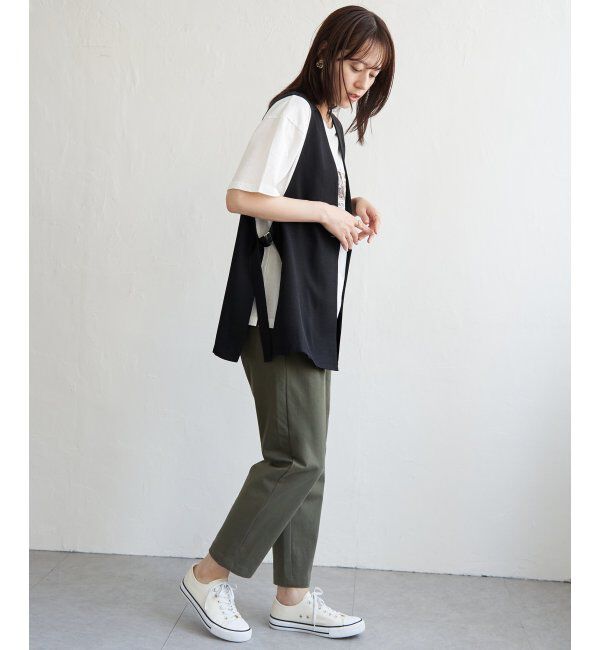 ikka「ドライタッチサイドスリットジレ」|ダウンベスト・ベスト|