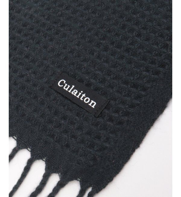 ikka「編地切り替えワイドマフラー」|マフラー|