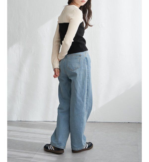 VENCE share style「ウールライクビスチェ見え配色プルオーバー」|タンクトップ|