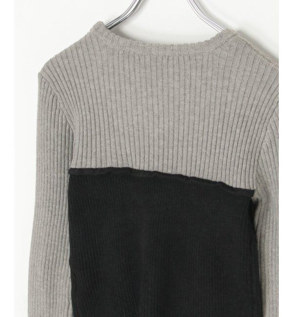 VENCE share style「ウールライクビスチェ見え配色プルオーバー」|タンクトップ|