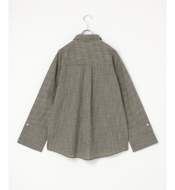 VENCE share style「チェックオーバーサイズPKシャツ」|シャツ・ブラウス|