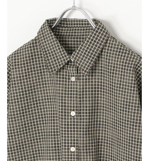 VENCE share style「チェックオーバーサイズPKシャツ」|シャツ・ブラウス|