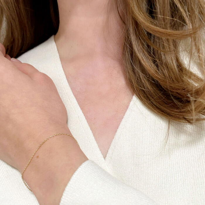 BACKYARD FAMILY「ブレスレット 18金 K18 検定刻印 通販 国産 日本製 チェーンブレスレット チェーン あずき」|その他|