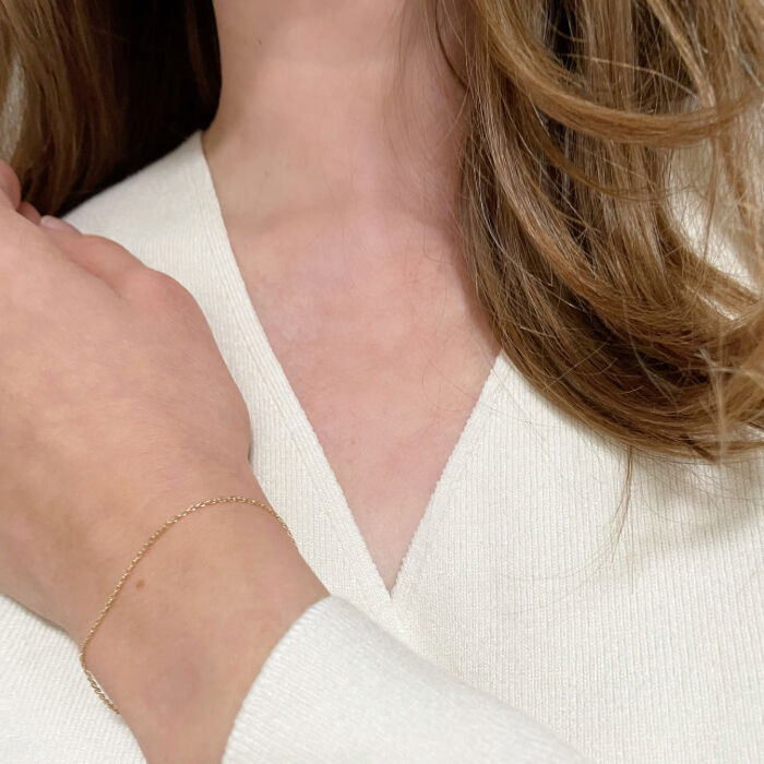 BACKYARD FAMILY「ブレスレット 18金 K18 検定刻印 通販 国産 日本製 チェーンブレスレット チェーン あずき」|その他|