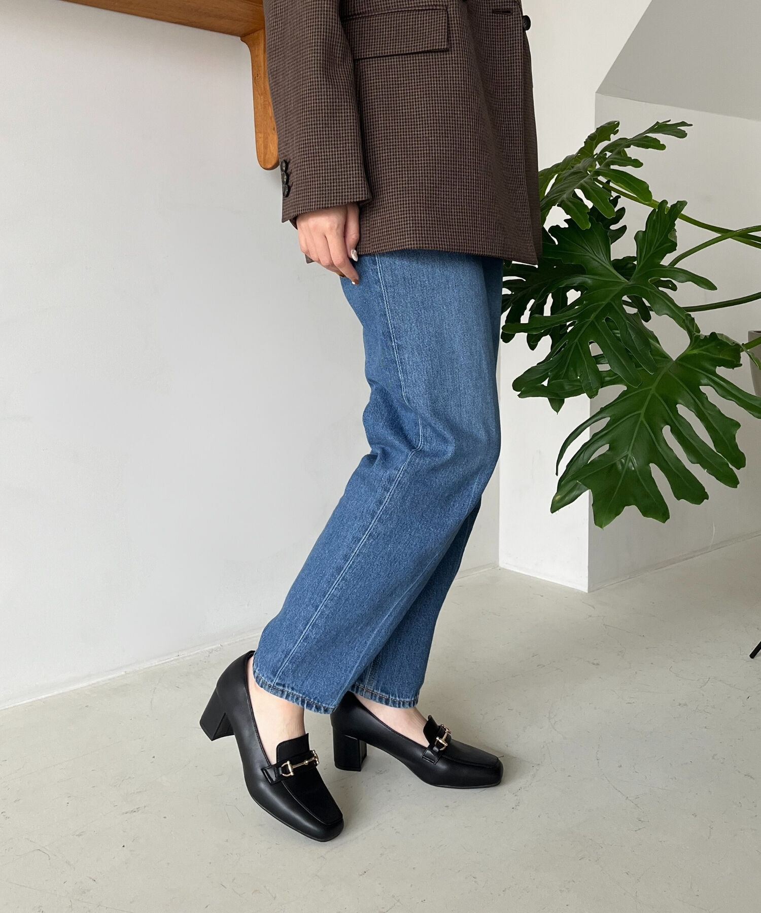 ORiental TRaffic「【跳べるパンプス/シリーズ累計１５０万足突破 】ビット ヒールローファー /R-3214 厚手クッション」|パンプス|