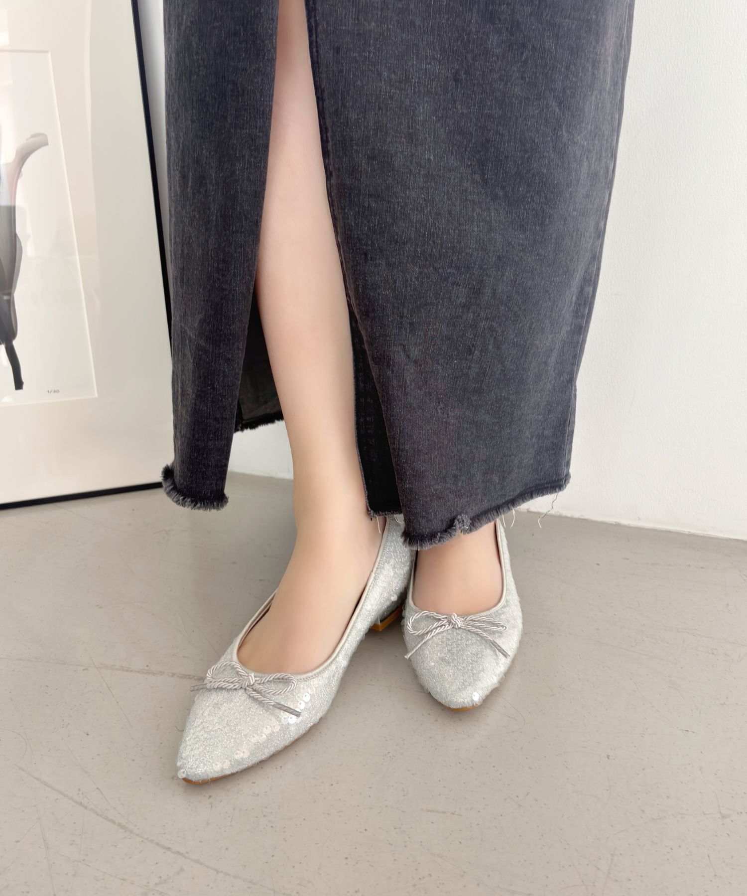 ORiental TRaffic「スパンコールバレエシューズ/51109 バレエシューズ パンプス 人気 トレンド」|パンプス|