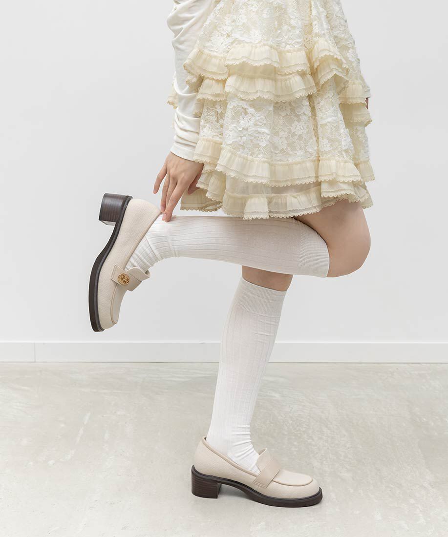  「モノグラムパーツボリュームローファー」|ローファー|